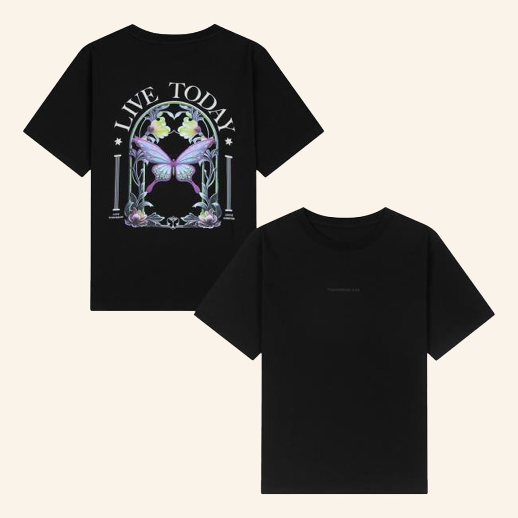 Tomorrowland Merch Butterfly Live Today T-Shirt Black Gifts For Daughter