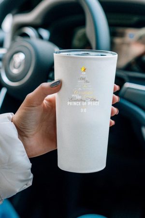 For Unto Us a Child Is Born, Unto Us a Son Is Given Xmas Tree Tumblers