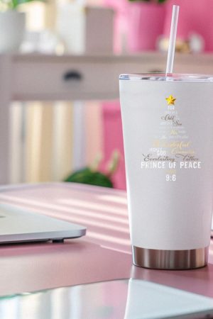For Unto Us a Child Is Born, Unto Us a Son Is Given Xmas Tree Tumblers