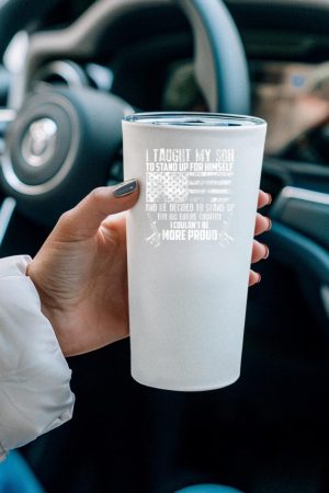 Cool - I Taught My Son to Stand, Funny US Army Parents Gift Tumblers