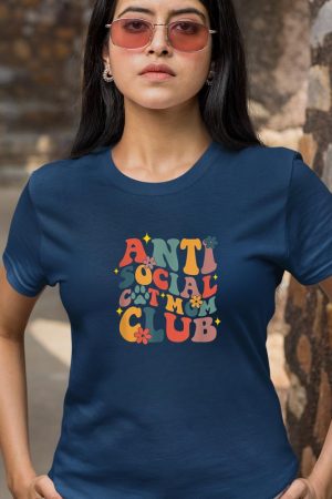 Anti-Social Cat Moms Club - Funny Mother’s Day T-Shirt