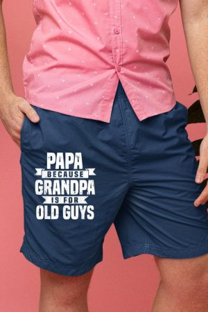 Funny Papa Art - Grandpa Men’s Father’s Day Short