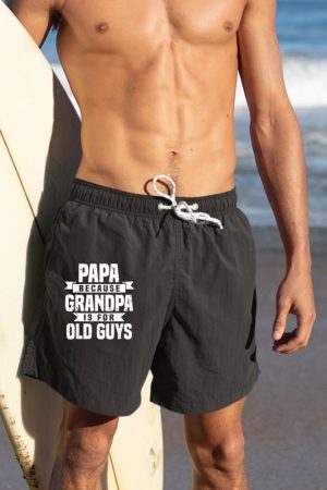 Funny Papa Art - Grandpa Men’s Father’s Day Short