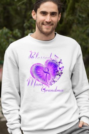 Blessed To Be Called Mom And Grandma Butterfly Grandmother Sweatshirt