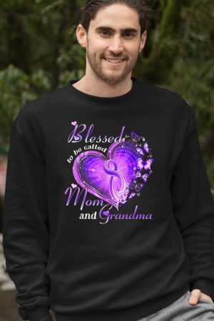 Blessed To Be Called Mom And Grandma Butterfly Grandmother Sweatshirt