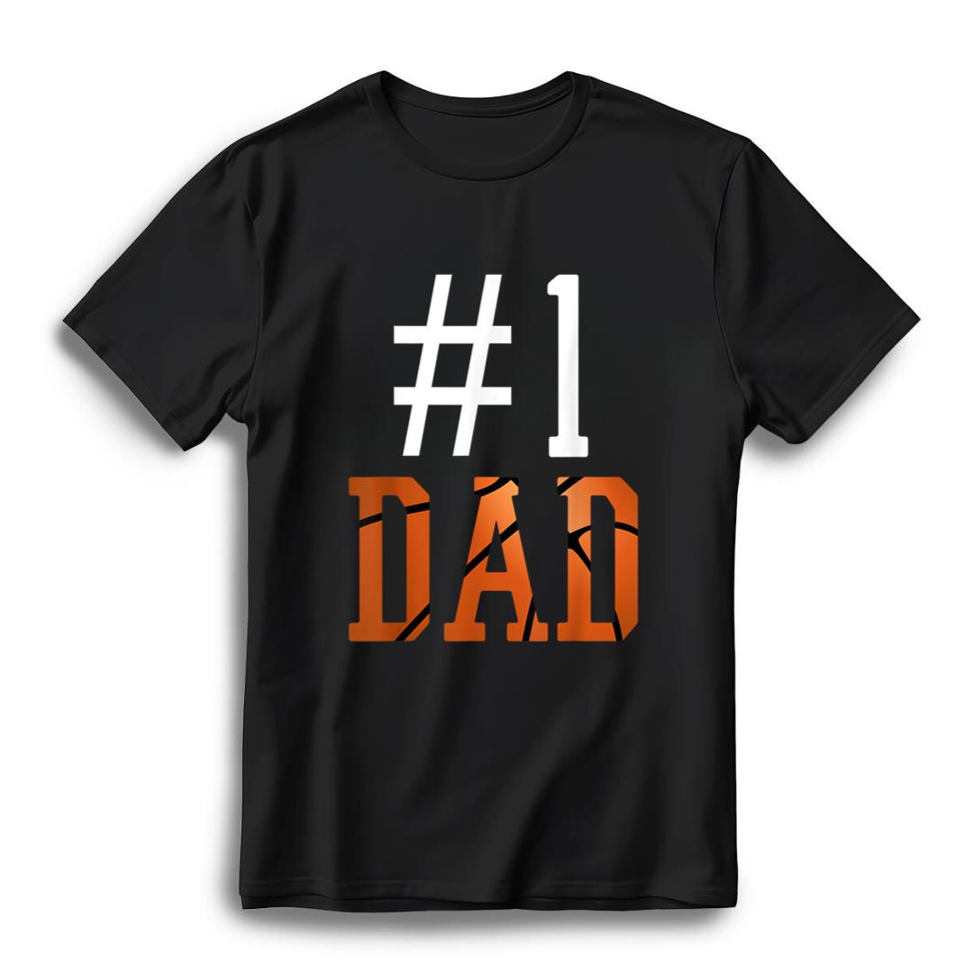 1 basketball dad fathers day number one daddy t shirt dvsl2