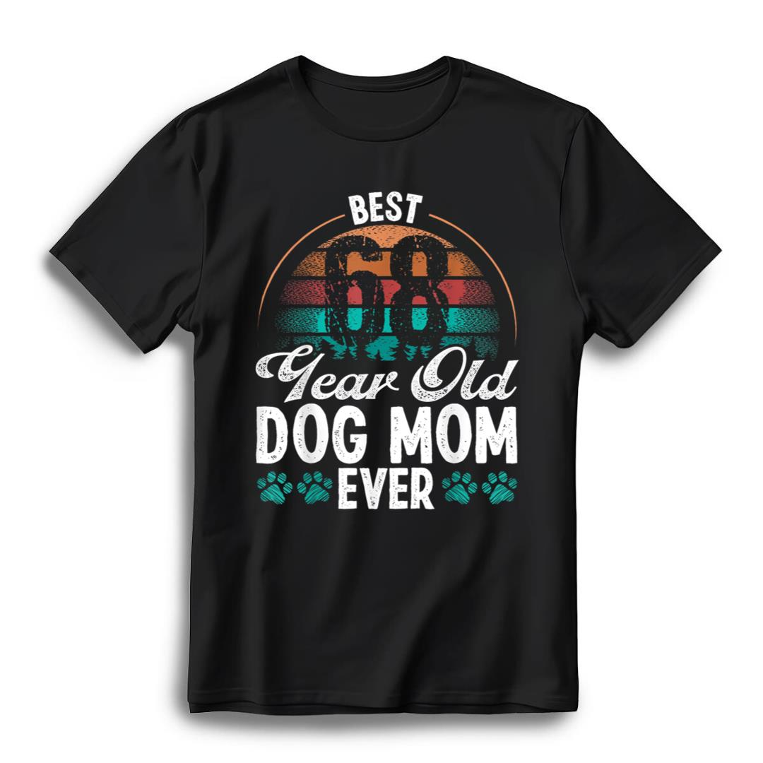 68 year old dog mother pet lover 68 birthday dog mom t shirt uhdi5