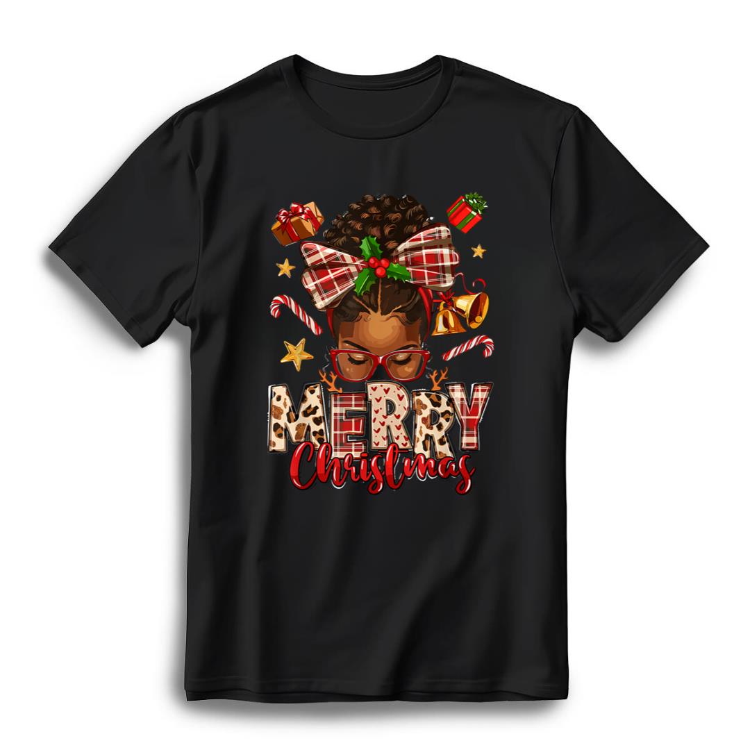 african american christmas african black women mom xmas t shirt 913v5