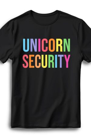 halloween dad mom daughter adult costume unicorn security t shirt s2fsu