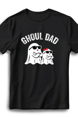 ghoul dad funny halloween daddy ghost vintage t shirt 3ene5