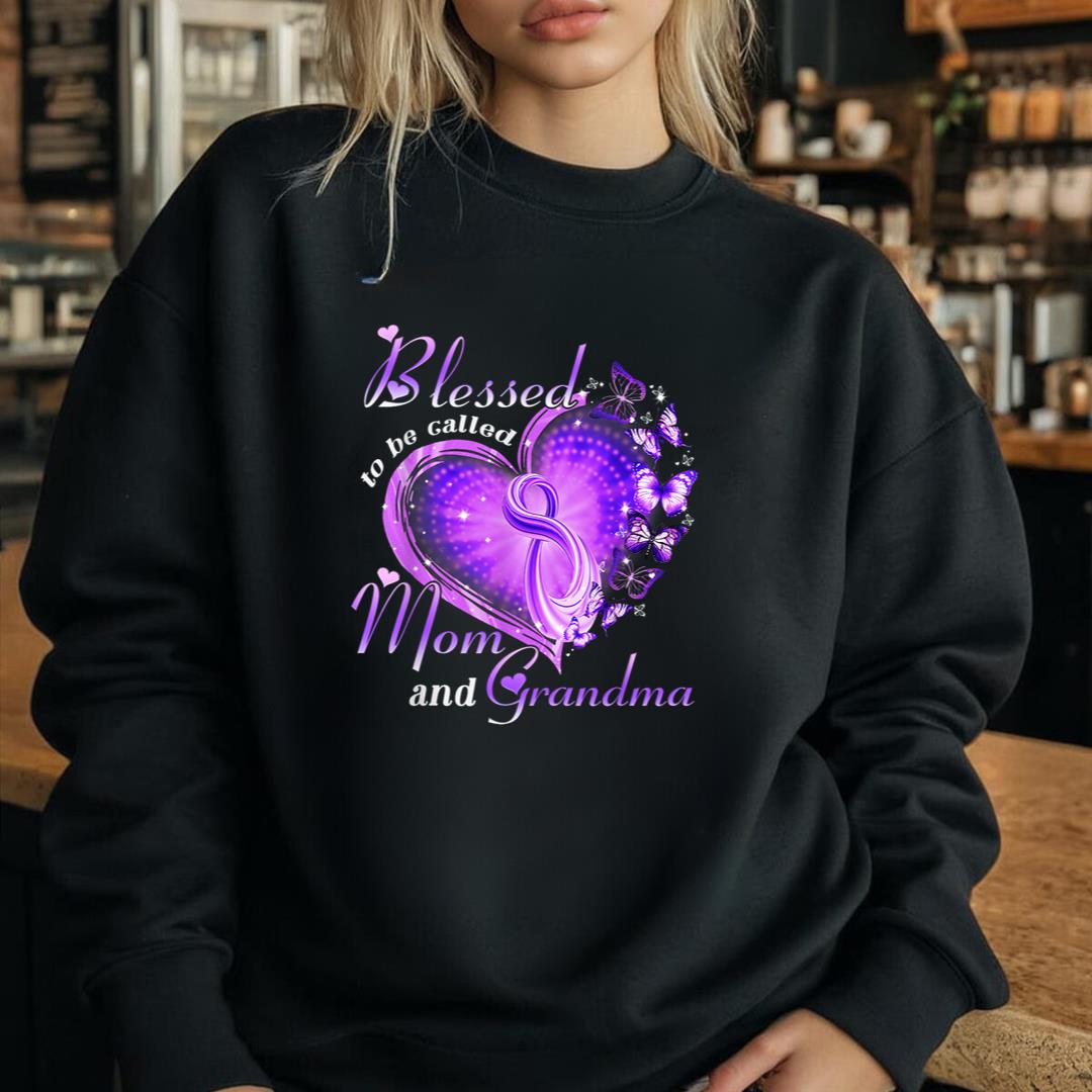 Blessed To Be Called Mom And Grandma Butterfly Grandmother Sweatshirt