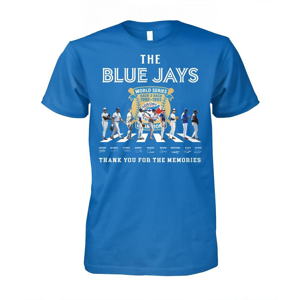 Toronto Blue Jays Back 2 Back World Series 1992 1993 Memories T-Shirt Toronto Blue Jays Merch