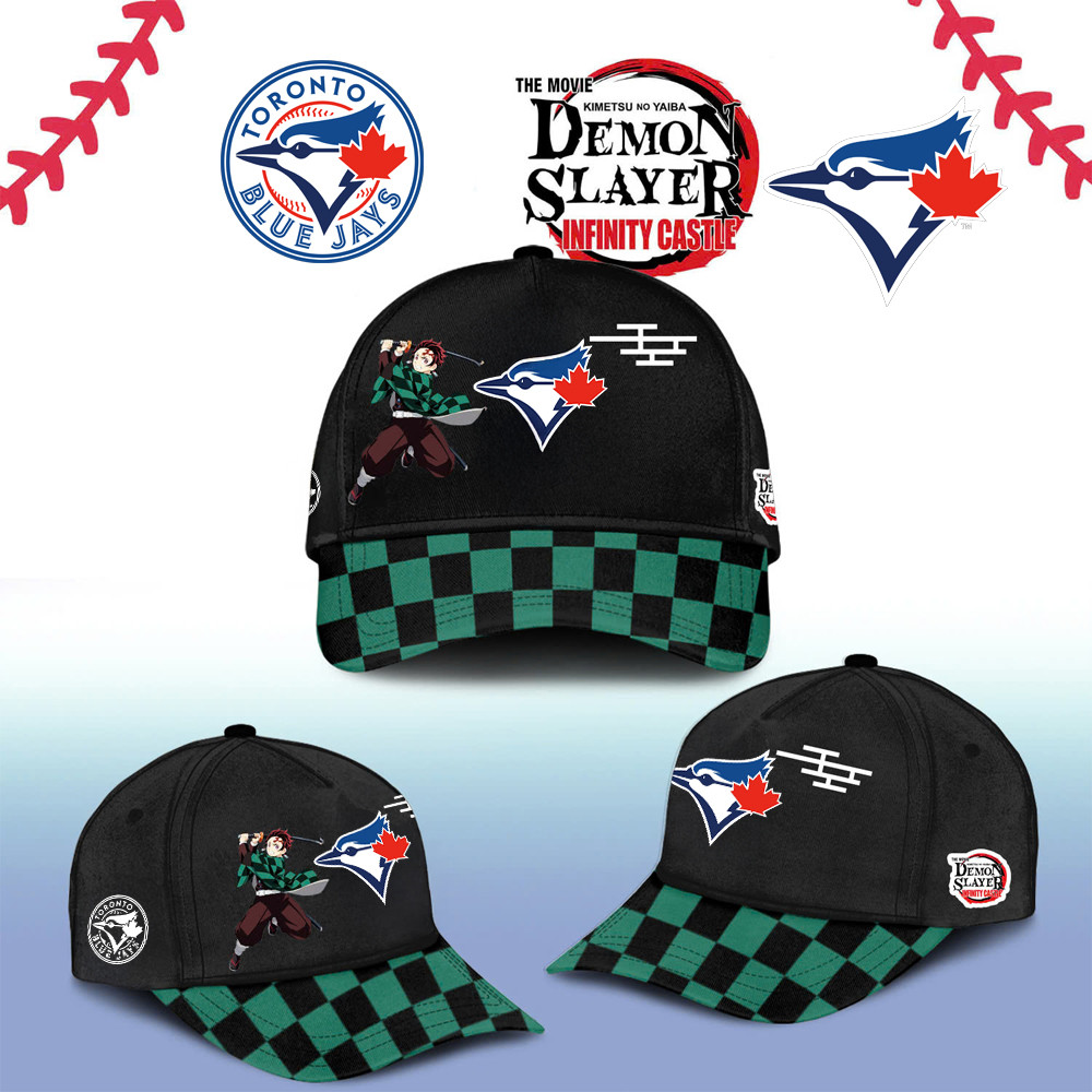 Toronto Blue Jays Demon Slayer Tanjiro Cap 2025 Gift Ideas For Baseball Fans