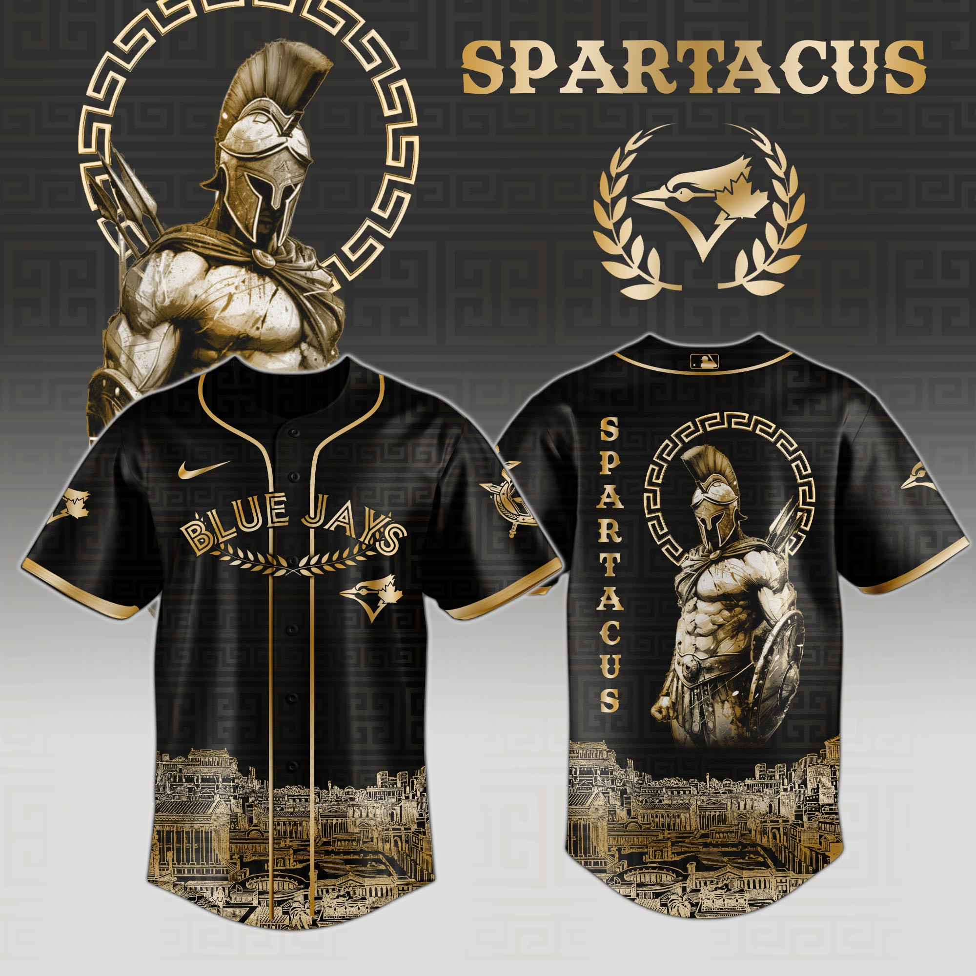 Toronto Blue Jays Mlb X Spartacus Baseball Jersey For Fans