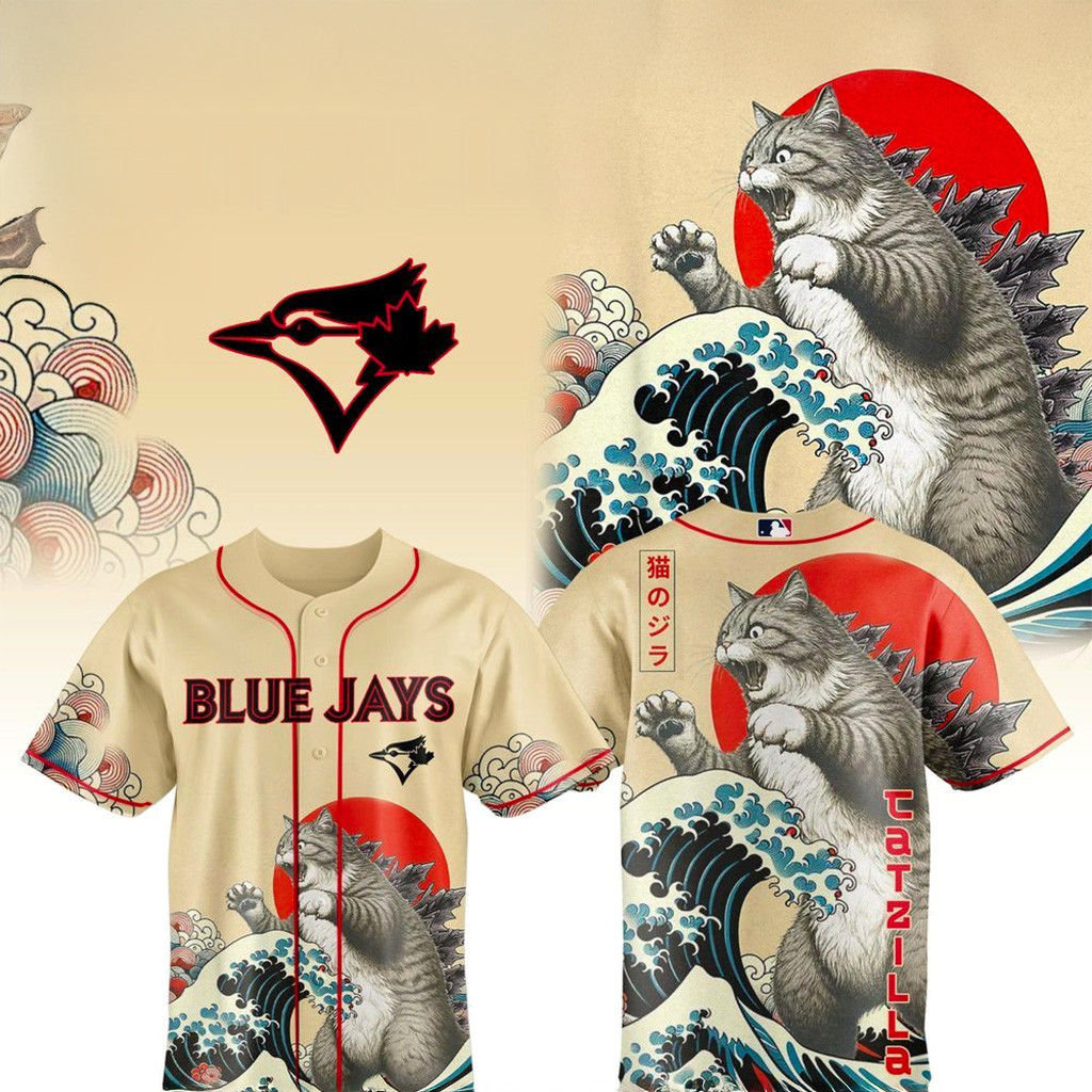 Toronto Blue Jays X Catzilla Jersey Jays Merch Gifts For Father