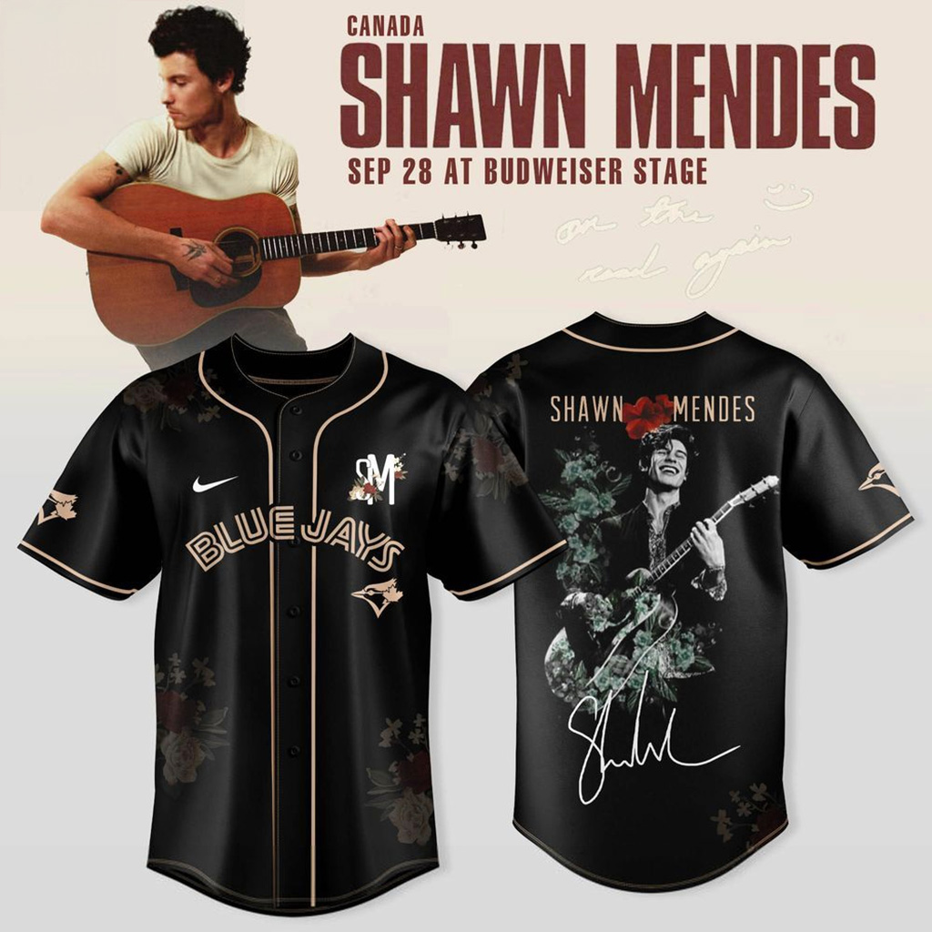 Toronto Blue Jays X Shawn Mendes On The Road Again Tour Jersey Jays Merch Gift For Fans
