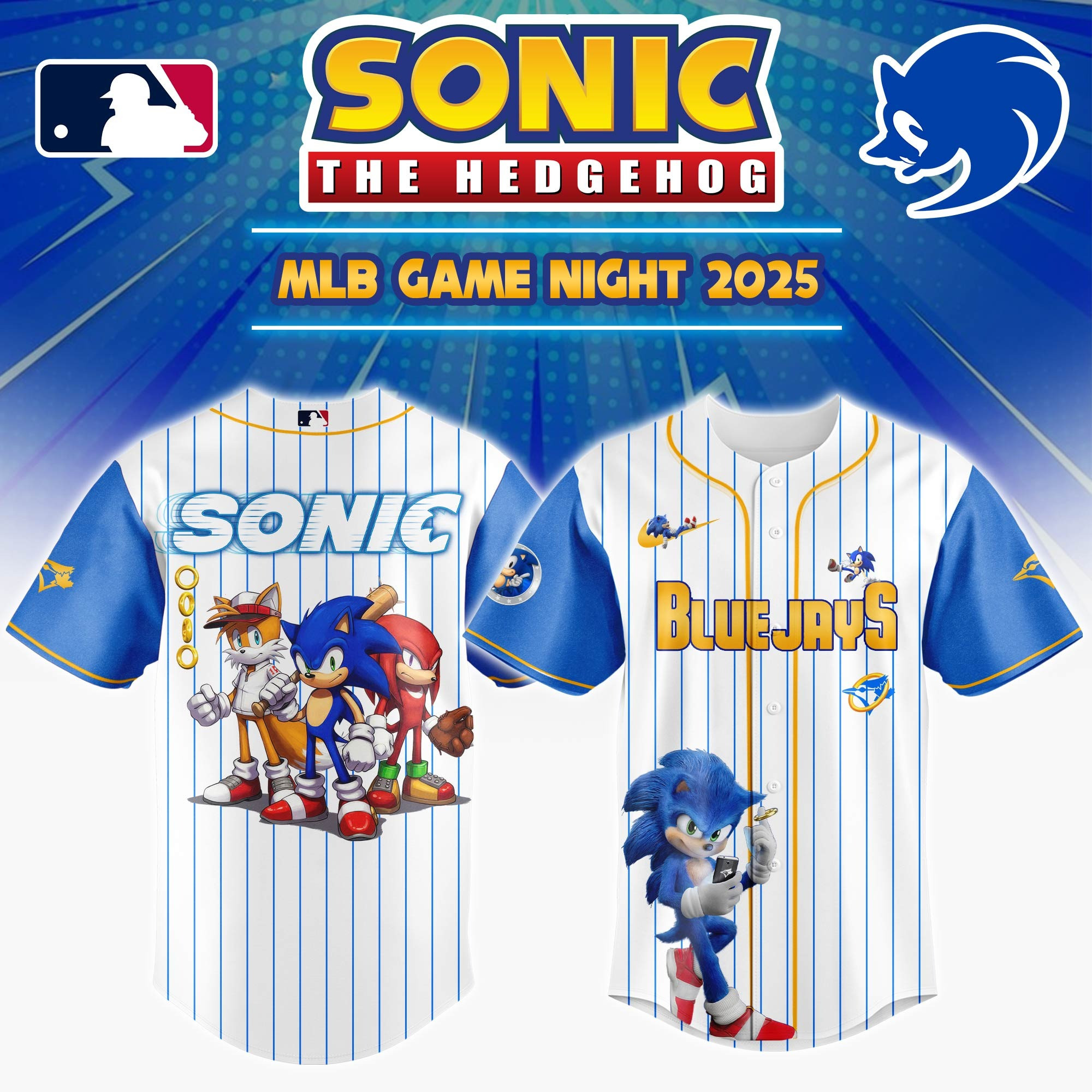 Toronto Blue Jays x Socnic Game Night Jersey 2025 Baseball Enthusiast Gifts