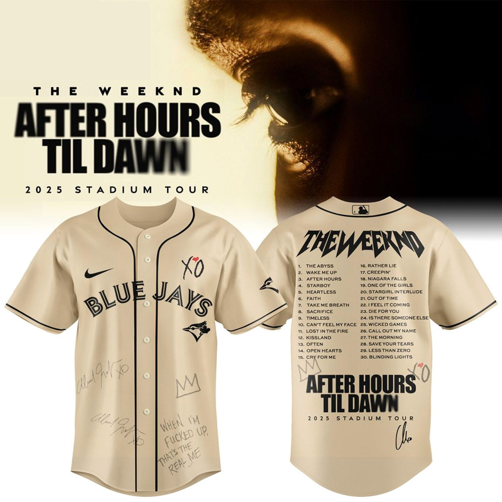 Toronto Blue Jays X The Weeknd After Hours Til Dawn Jersey Jays Merch Gifts For Baseball Fans