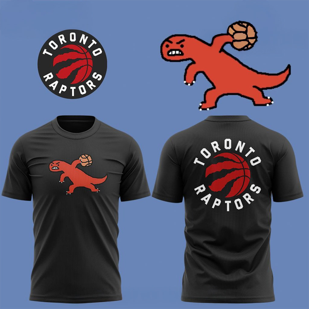 Toronto Raptors Dinosaur Graphic 2025 Shirt Toronto Raptors Merch Gifts For Fans
