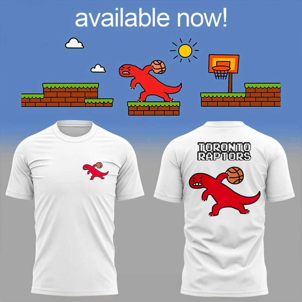Toronto Raptors X Dino Paint Luxe T-Shirt Raptors Merch Gifts For Dad
