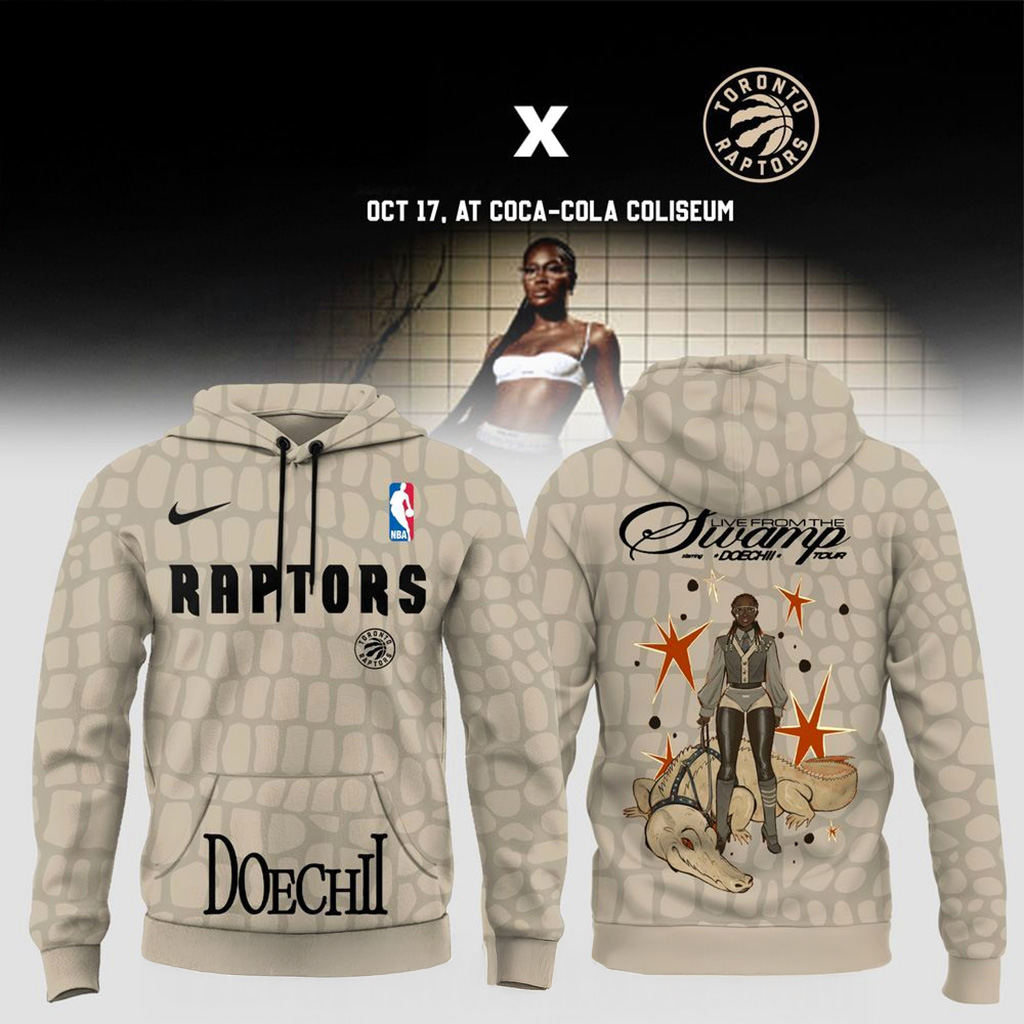 Toronto Raptors X Doechii Live From The Swamp Tour 2025 Hoodie Toronto Raptors Merch