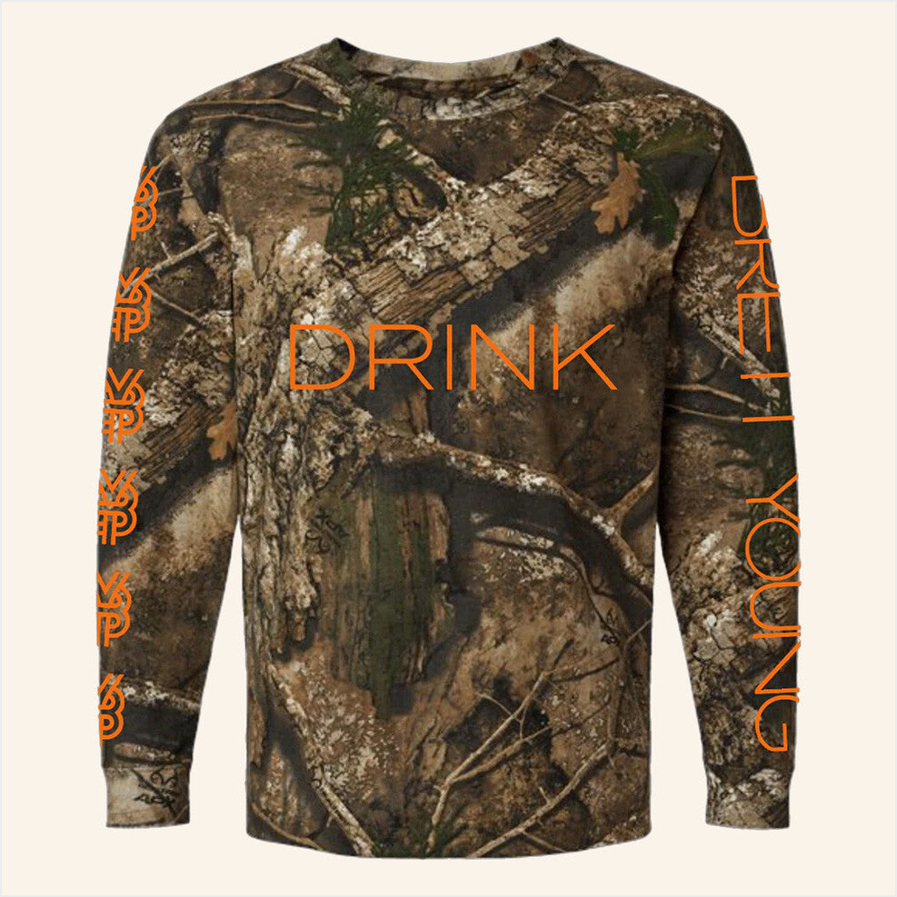 Tour 2025 Camo Long Sleeve T-Shirt Brett Young Merch Presents For Music Lovers