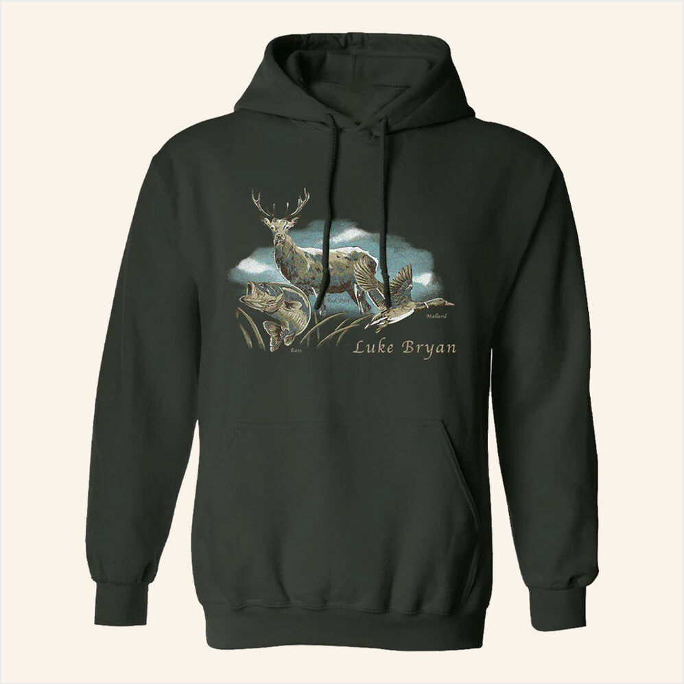 Tour 2025 Forest Hoodie Luke Bryan Merch Birthday Gifts For Music Fans Gifts For Best Friend