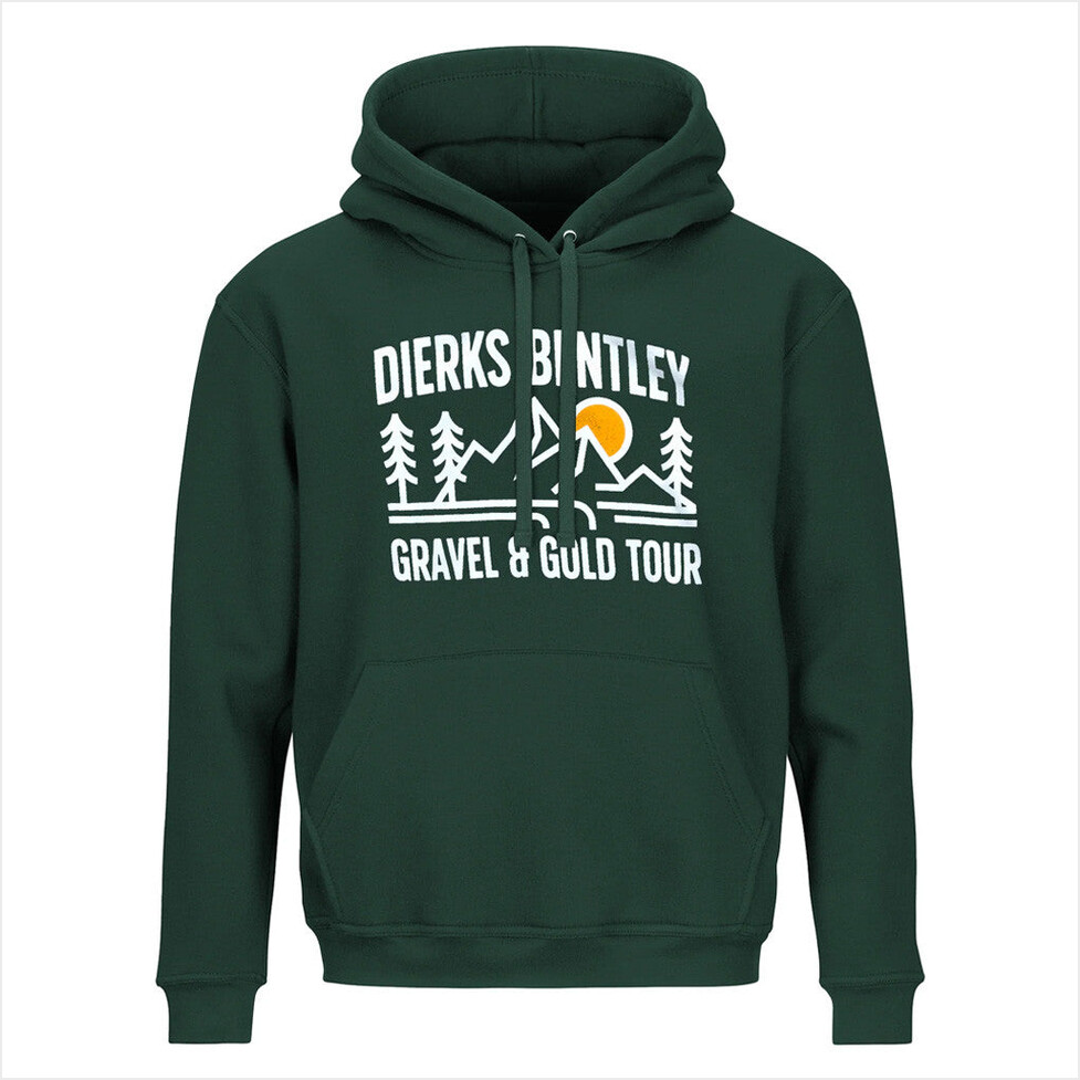 Tour 2025 Gravel and Gold Tour Hoodie Dierks Bentley Merch Presents For Music Lovers