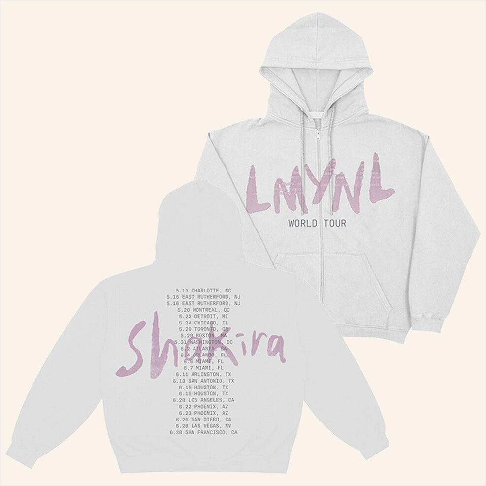 Tour 2025 LMYNL World Tour Zip Hoodie Shakira Merch Birthday Gifts For Mom Gifts For Friends