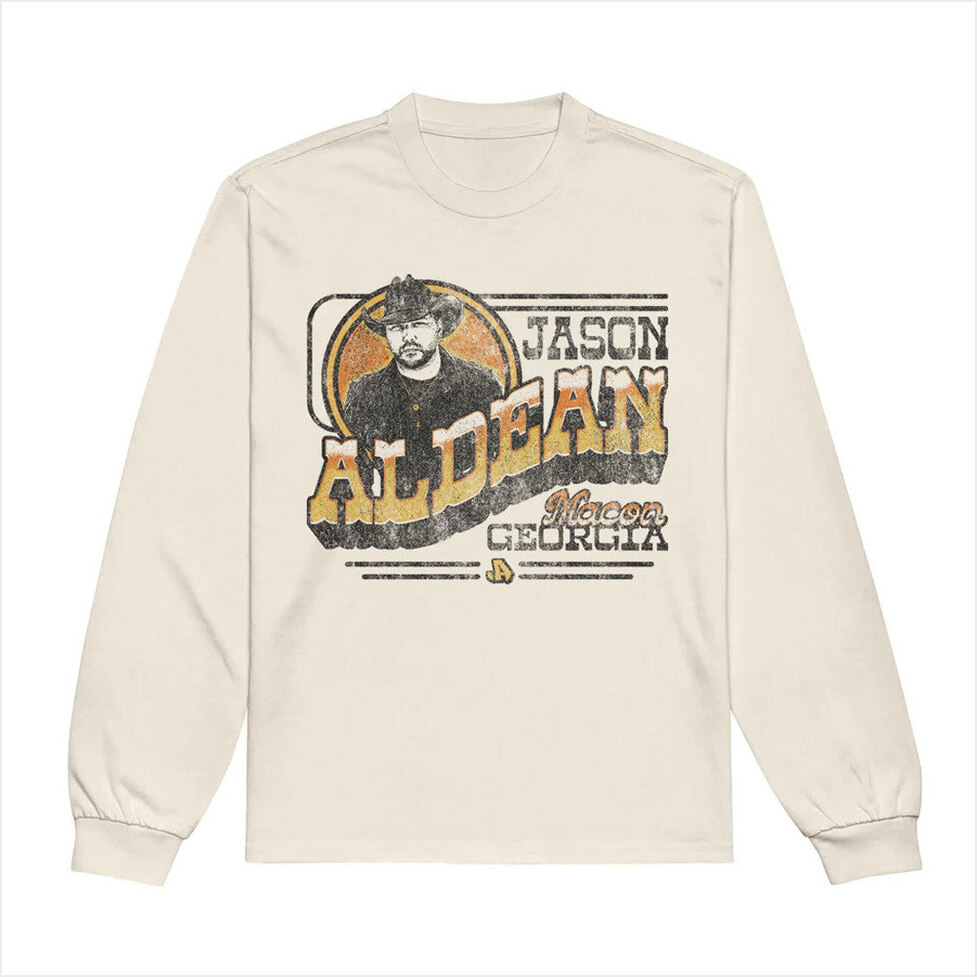 Tour 2025 Macon Georgia Long Sleeve T-Shirt Jason Aldean Merch Birthday Gifts For Friends