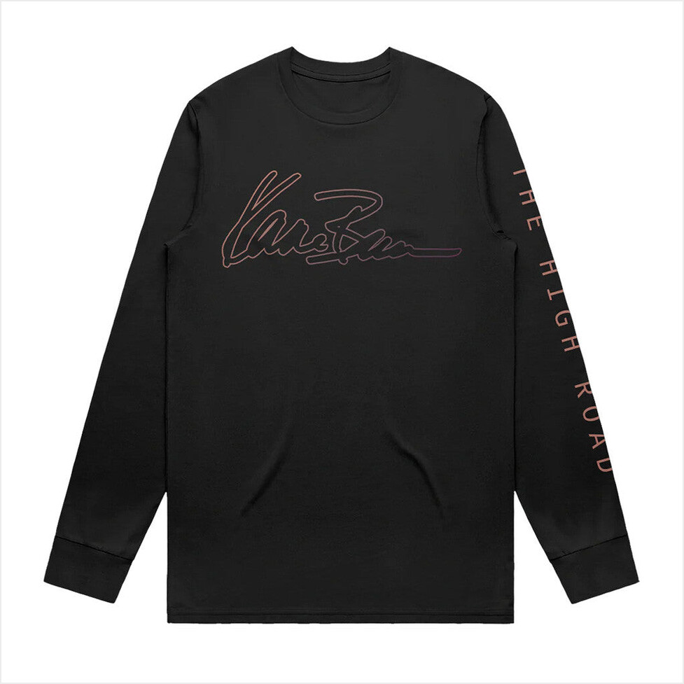 Tour 2025 The High Road Script Long Sleeve T-Shirt Kane Brown Merch Gifts For Boyfriend