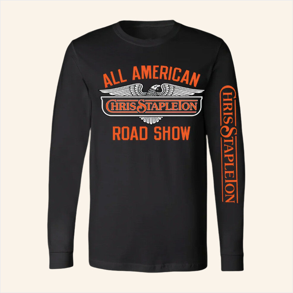 Tour 2025 Triumph Eagle Design Long Sleeve T-Shirt Chris Stapleton Merch Gifts For Music Lovers