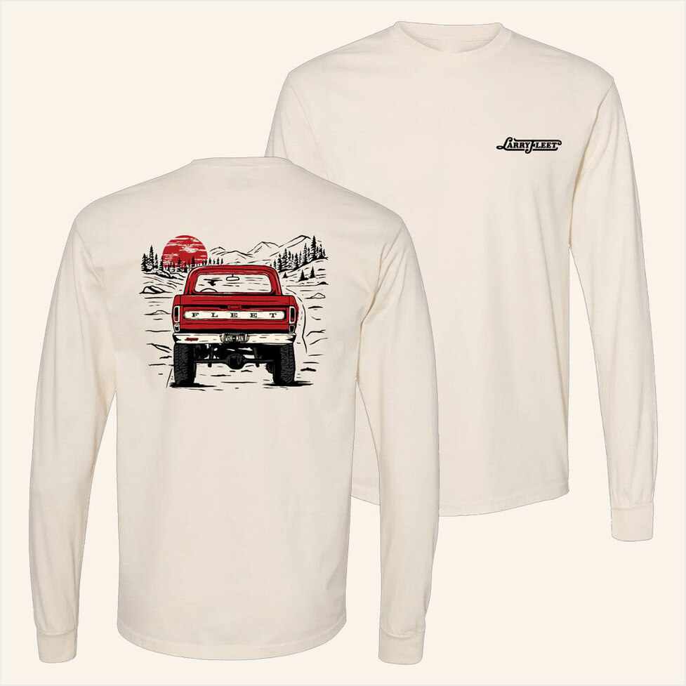 Tour 2025 Truck Long Sleeve T-Shirt Larry Fleet Merch Birthday Gifts For Dad Gifts For BFF