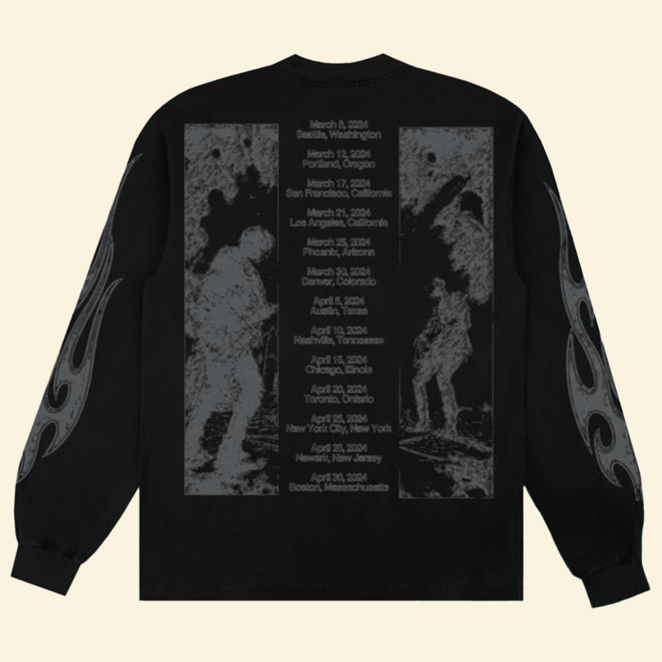 Tour Long Sleeve T-Shirt 8thwndr Merch Gifts For Father's Day From Wife Gifts For Best Friend