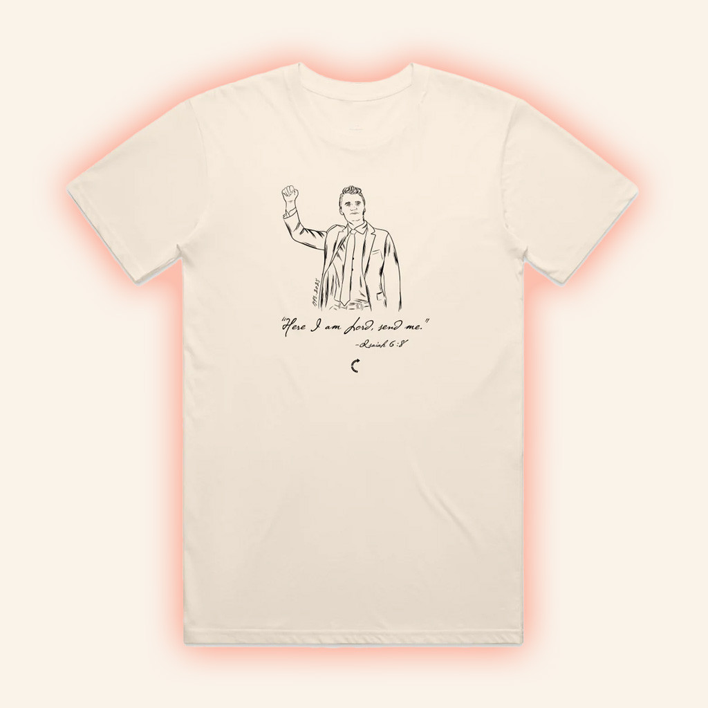 Tpusa Merch Store Charlie Kirk Here I Am Lord Send Me Shirt Birthday Gift Ideas For Friends