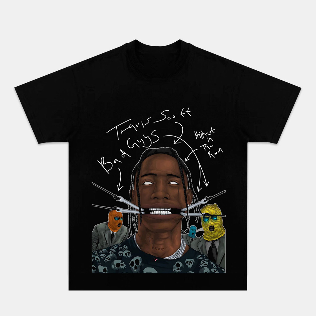 Travis Scott 11 7 Graphic T-Shirt Black Travis Scott Merch Christmas Gifts For Friends