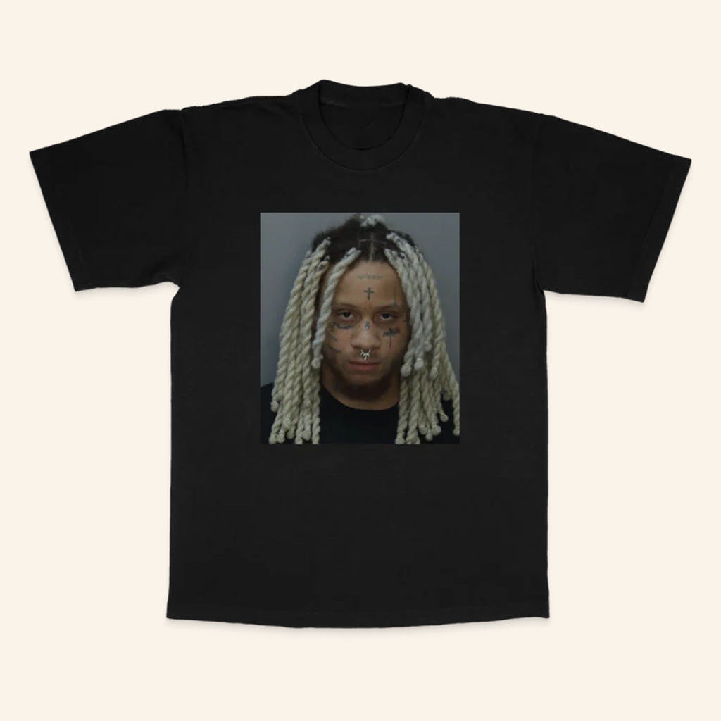 Trippie Redd Merch Mugshot Black T-Shirt Best Birthday Gift For Husband
