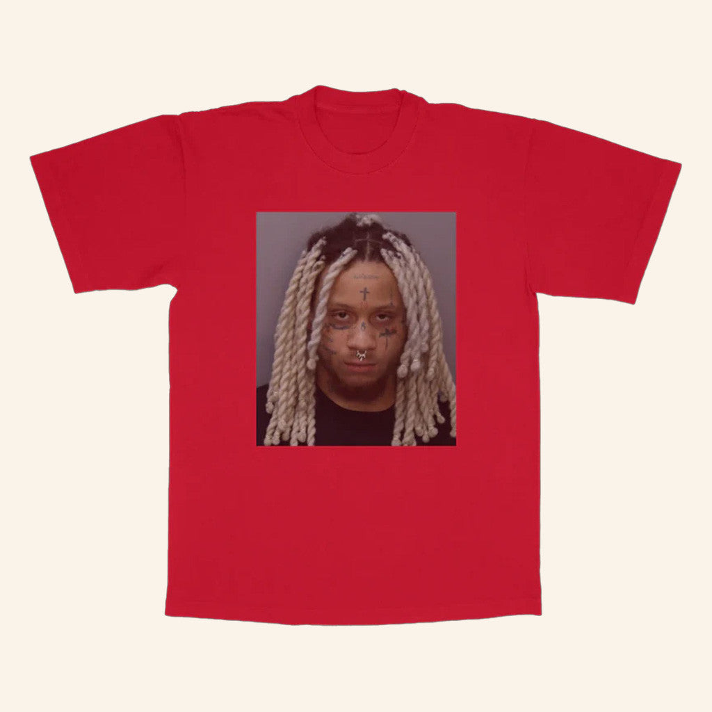 Trippie Redd Merch Mugshot Red T-Shirt Best Birthday Gift For Husband