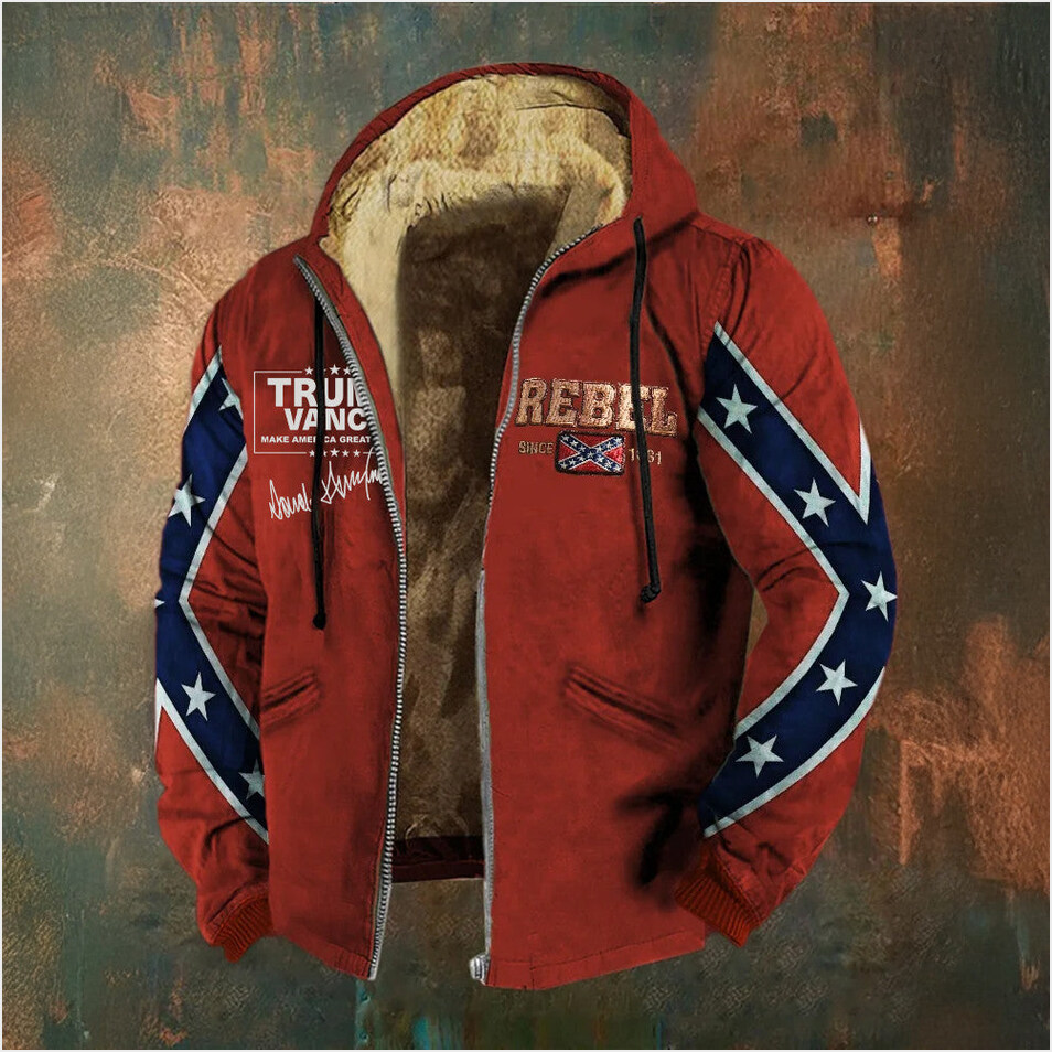 Trump Vance Make America Great Again Zip Hoodie MAGA Old Dixie Merch Southern Cross Apparel