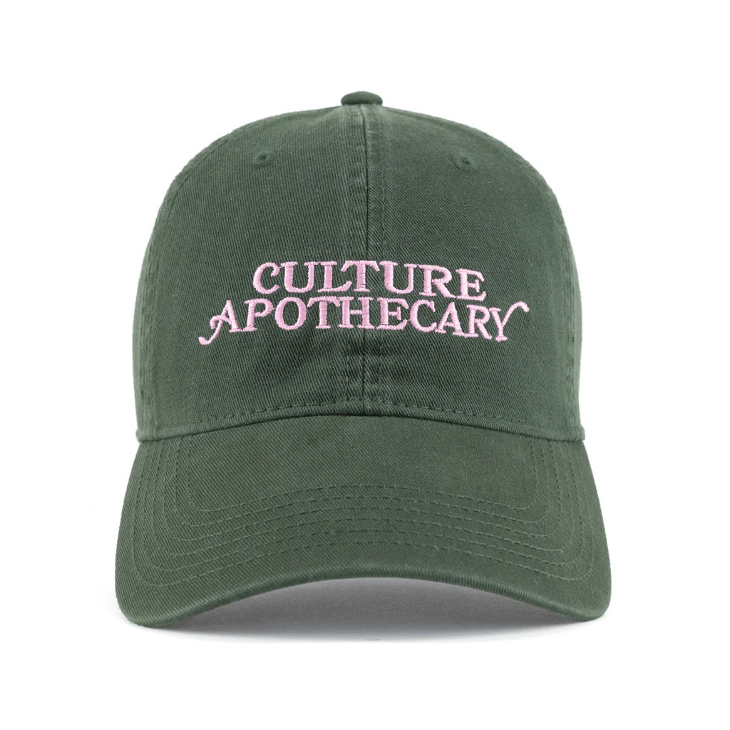 Turning Point USA Hat Embroidered Culture Apothecary Grn Pink Hat TPUSA Merch Charlie Kirk Merch