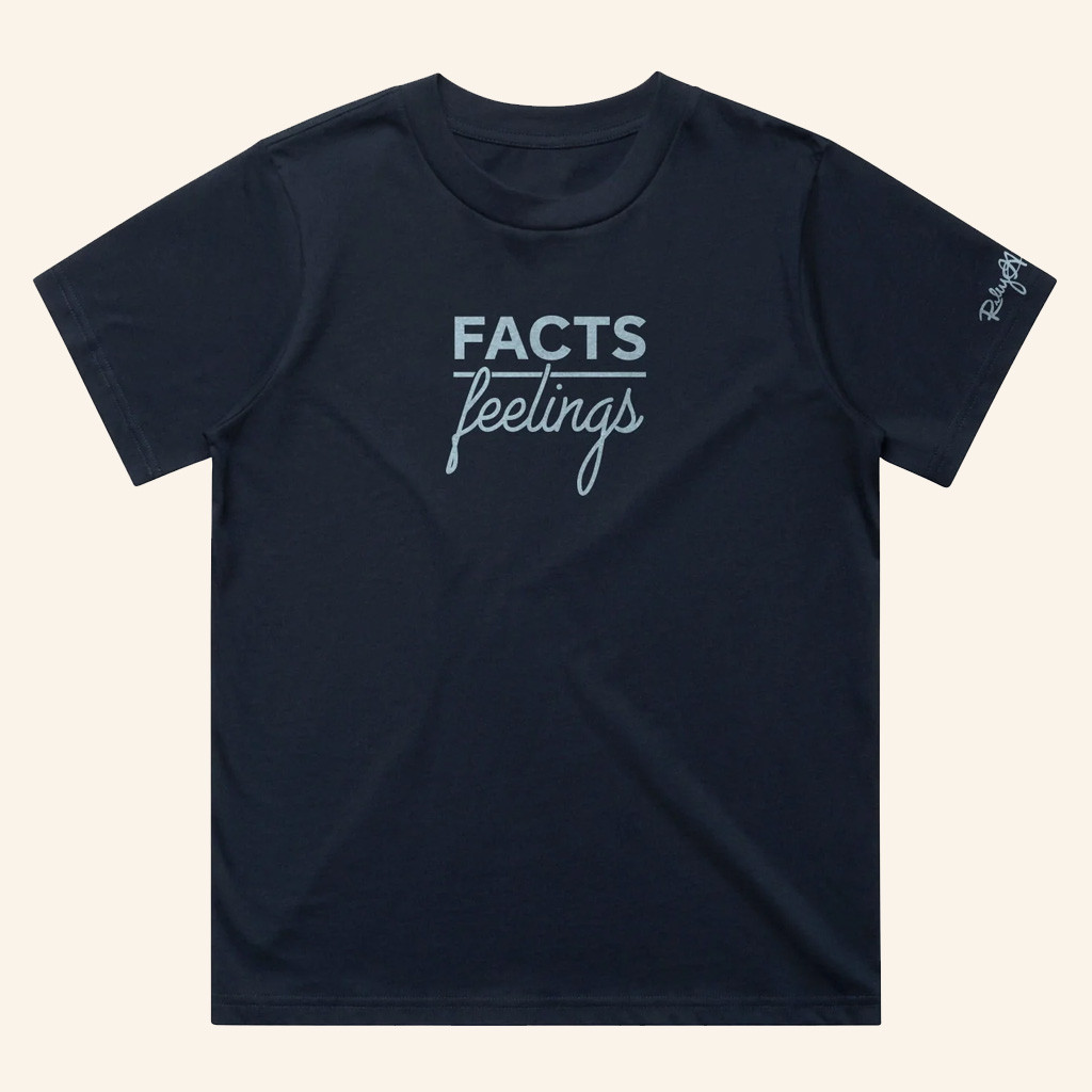 Turning Point USA Shirt Facts Over Feelings T-Shirt TPUSA Merch Charlie Kirk Merch Dad Gifts