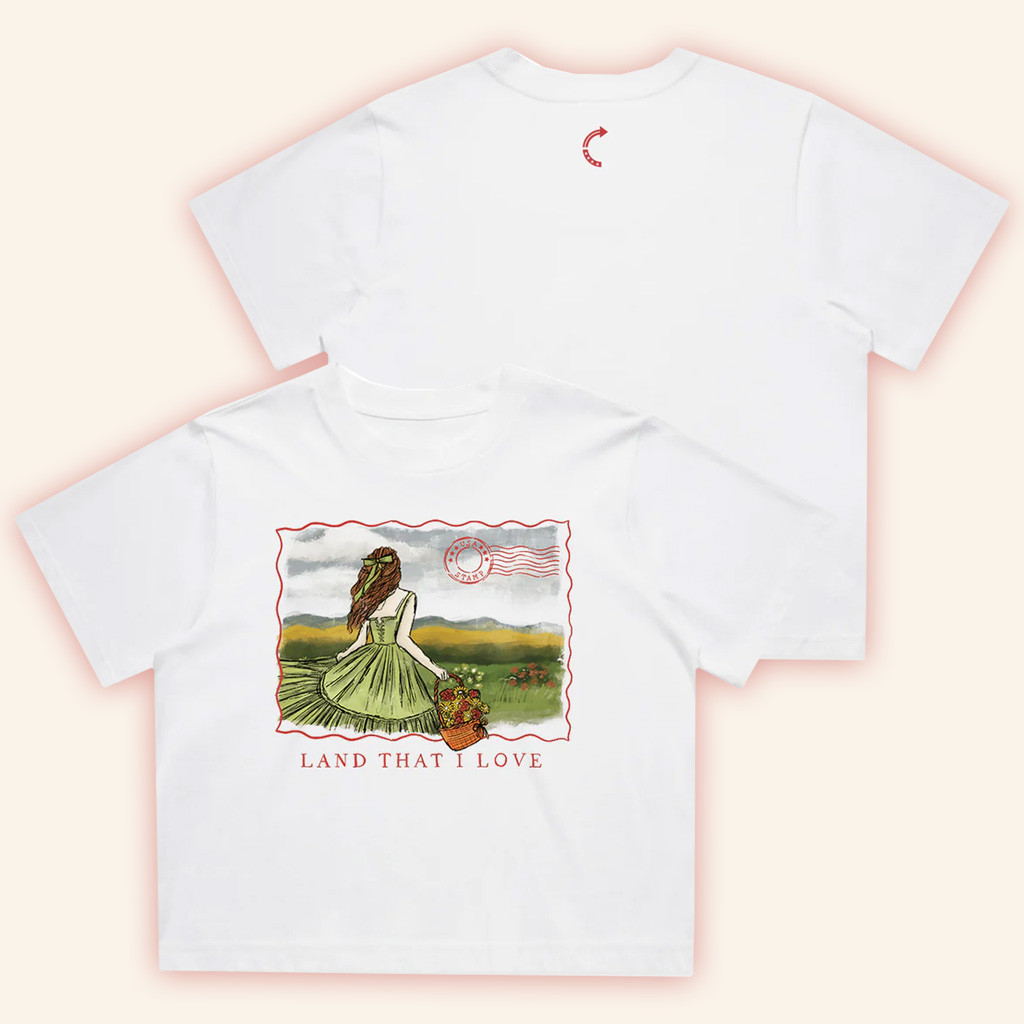 Turning Point USA Shirt Land That I Love Cropped T-Shirt TPUSA Merch Charlie Kirk Merch