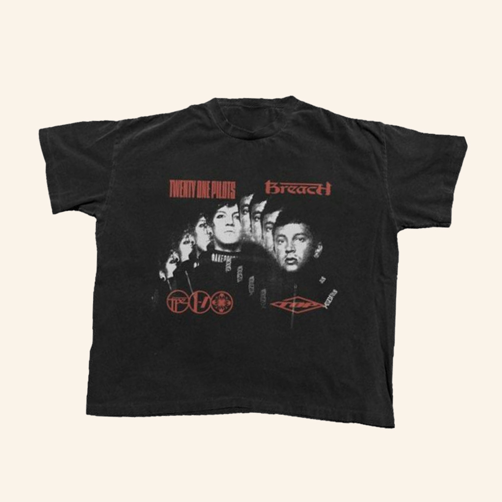 Twenty One Pilots Merch Breach Faces Shirt Gifts For Music Fans
