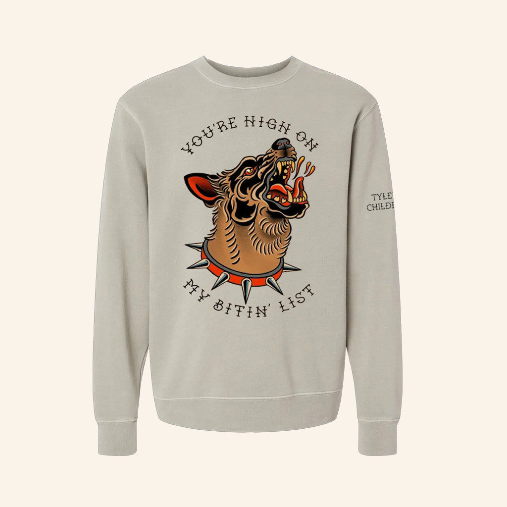Tyler Childers Merch Bitin List Dog Sweatshirt Gifts For Him
