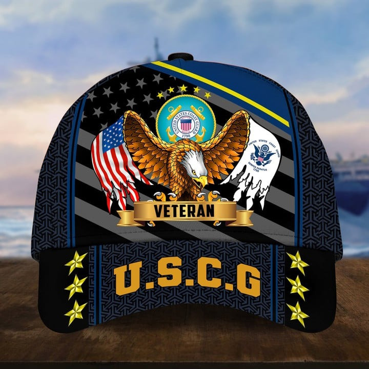 U.S.C.G Veterans Cap Gift For US Veterans Patriotic