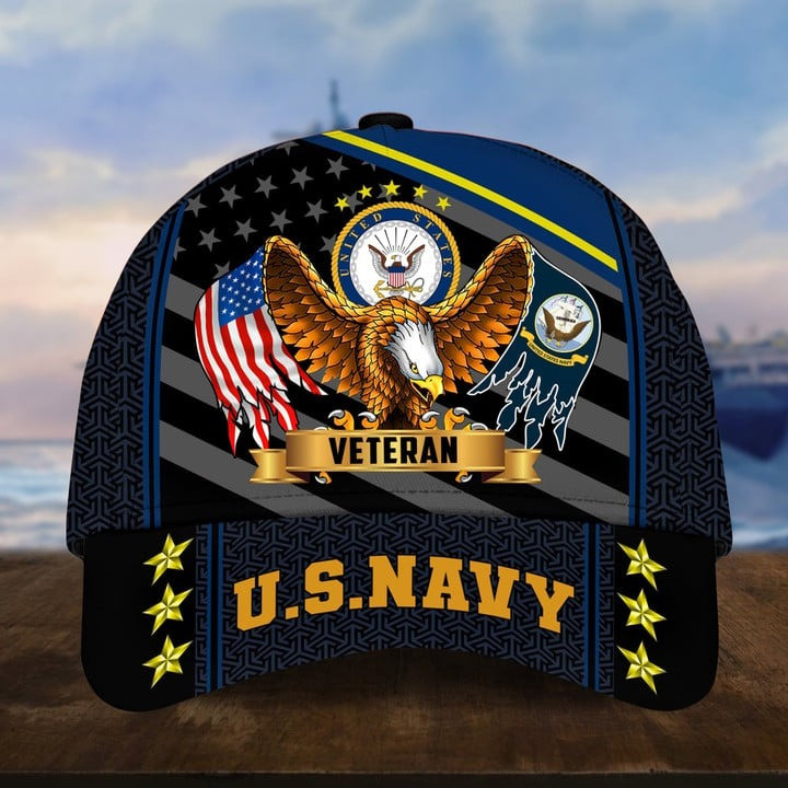 U.S.Navy Veteran Cap Gift For US Veterans Patriotic