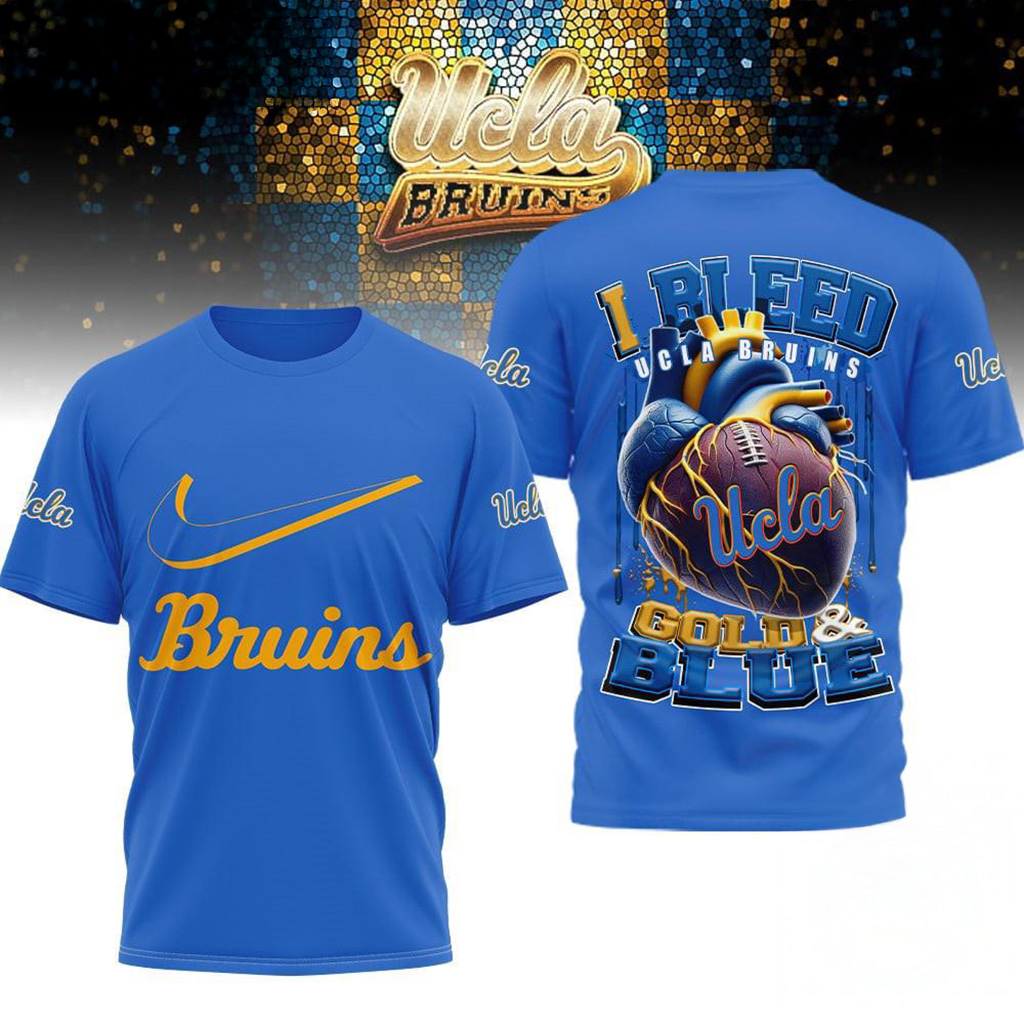 Ucla Bruins 2025 NCAA I Bleed Shirt Ucla Bruins Merch Best Gifts For Football Fans