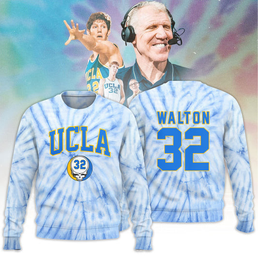 UCLA Men's Basketball Bill Walton Tie Dye Sweatshirt Gift For Basketball Lover