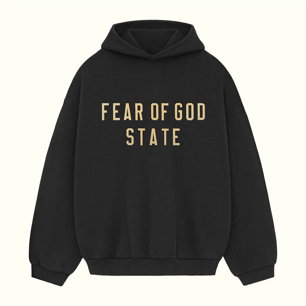 Underground Clothing Merch Essentials Fear Of God Black Hoodie Gifts For Husband Gifts For Fans