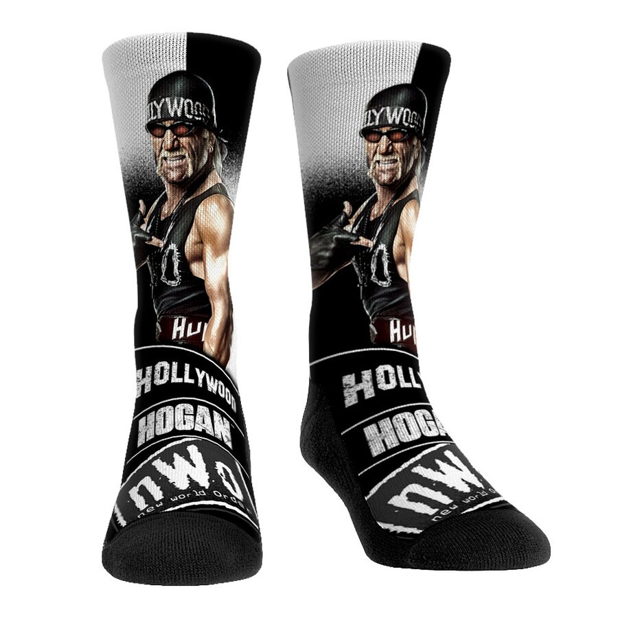 Unisex Rock Em Socks Hulk Hogan Stare Down Crew Socks Celebrate Hulkamania Gift